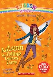 Autumn the falling leaves fairy